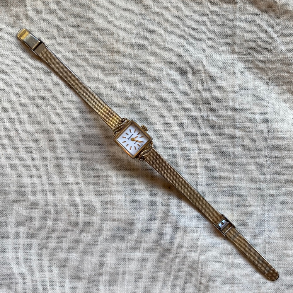 Bulova vintage gold watch